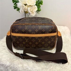 Louis Vuitton Brown Monogram reporter bag